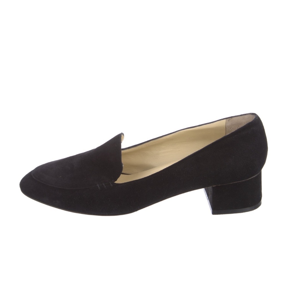 EUC Sarah Flint Suede Loafer Pump - Size 40 Black